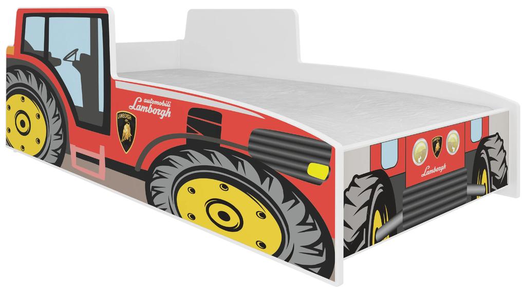 Detská posteľ Traktor Farba: Červená