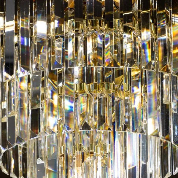 Brilagi - LED Krištáľový luster na reťazi MOZART 5xE14/40W/230V zlatá