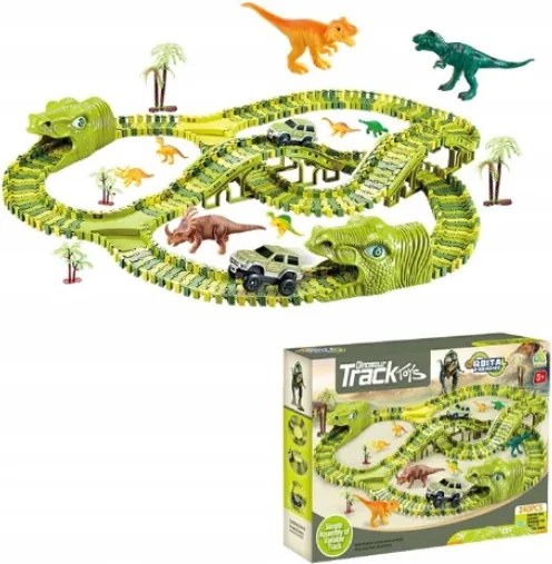 Dinosauria mega autodráha 240 dielikov