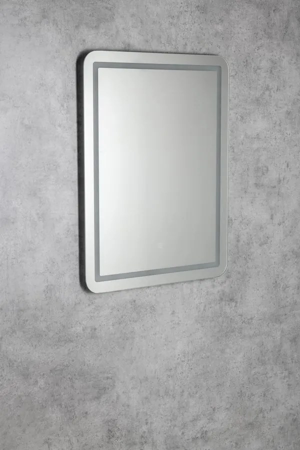 Aqualine Aqualine, SALICA zrkadlo s LED osvetlením 60x80cm, dotykový senzor, stmievateľné, SC080