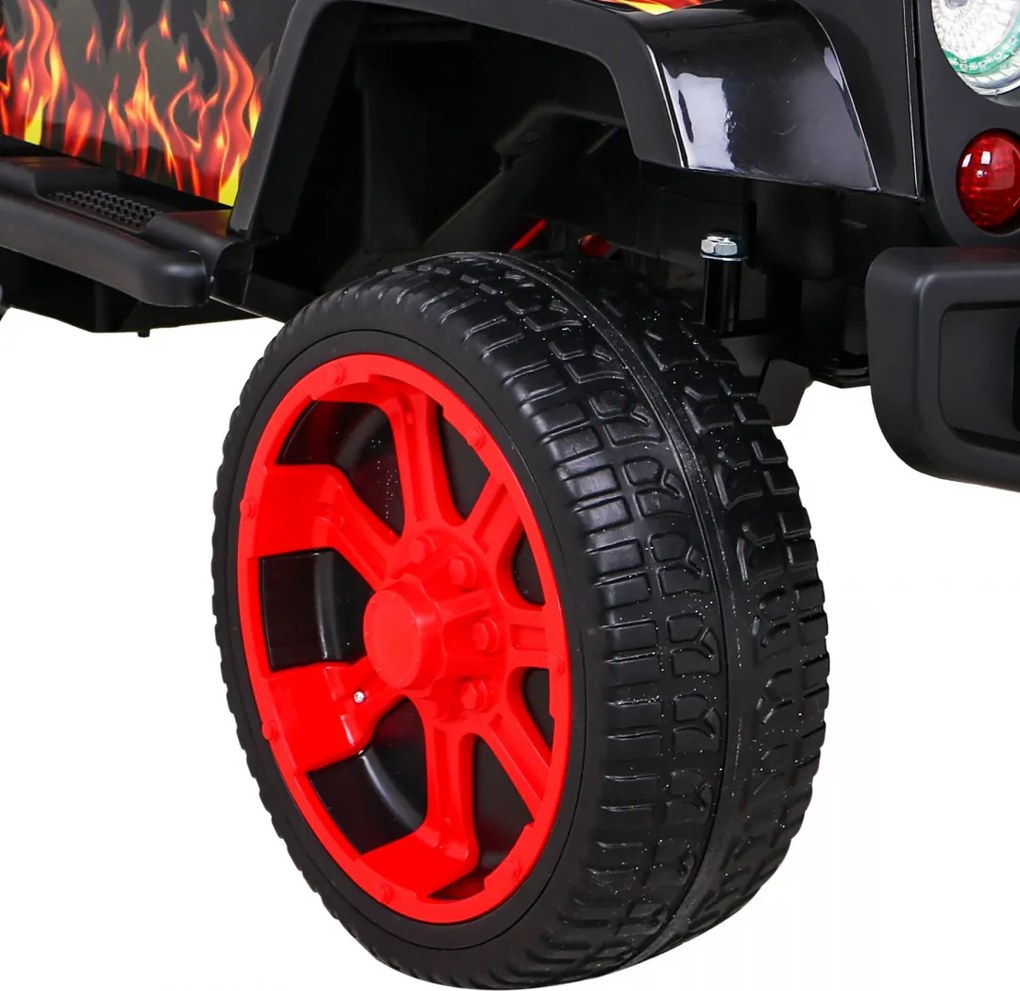 Ramiz Terénne autíčko Raptor Drifter plamene + ovládač + pohon 4x4 + úložný priestor + pomalý štart + MP3 LED