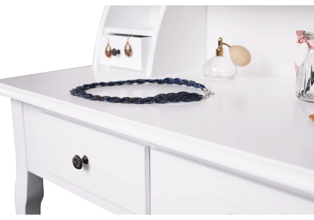 Dekoratívny stolík so stoličkou RODES NEW, biely