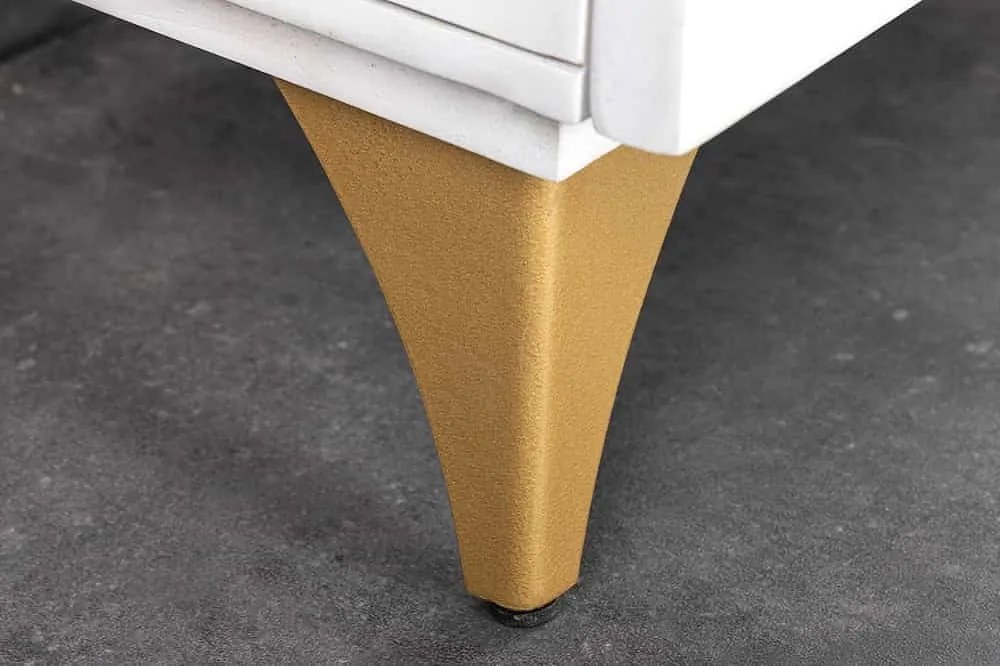 Dizajnová komoda Venetia 140 cm biele mango