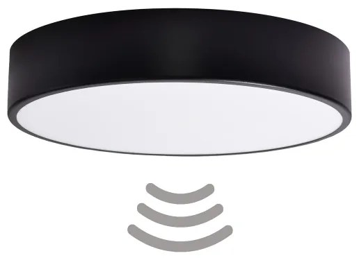 Brilagi - Stropné svietidlo so senzorom CLARE 3xE27/24W/230V pr. 40 cm čierna