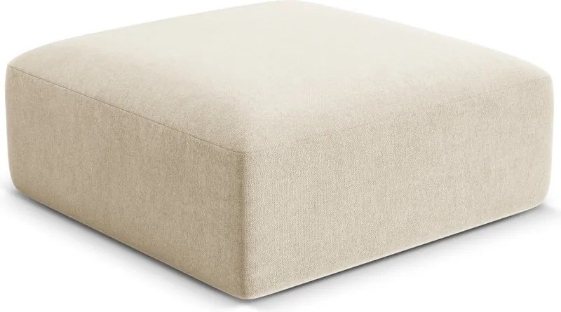 Béžová zamatová podnožka Campi – Cosmopolitan Design