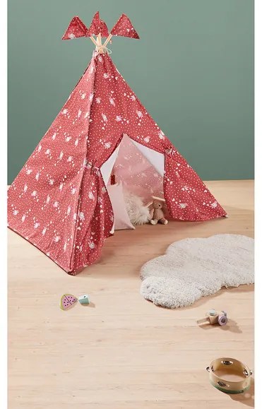 lupilu® Detský stan Teepee (červená) (100367560)