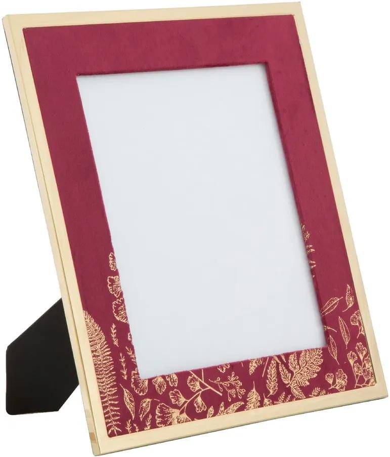 Vínovočervený stolový fotorámik Mauro Ferretti Glam, 20 × 25 cm