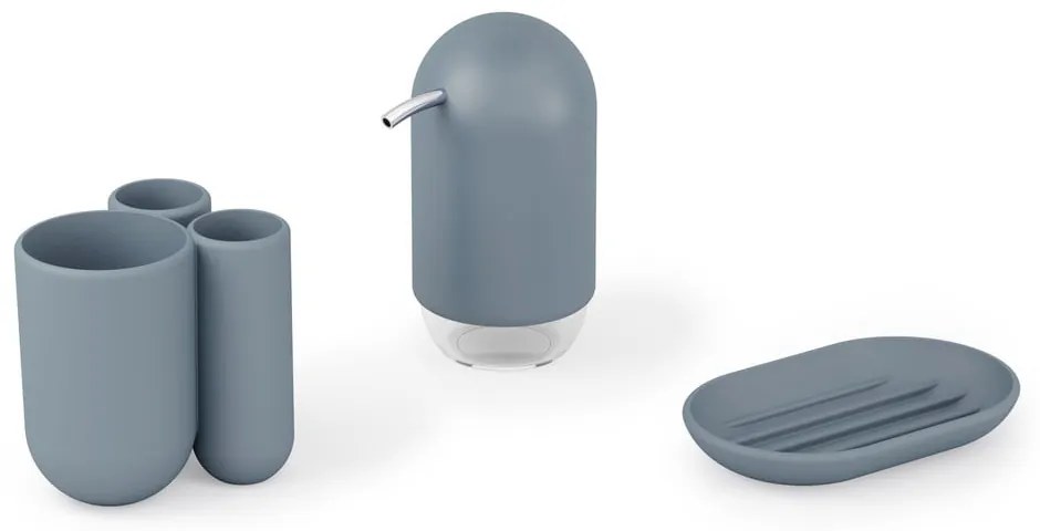 Modrá plastová nádobka na mydlo Touch – Umbra
