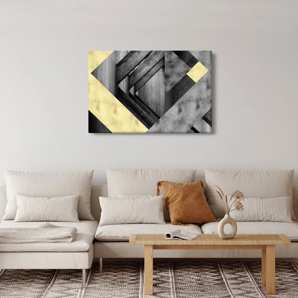 Obraz - Textúrované tvary (90x60 cm)