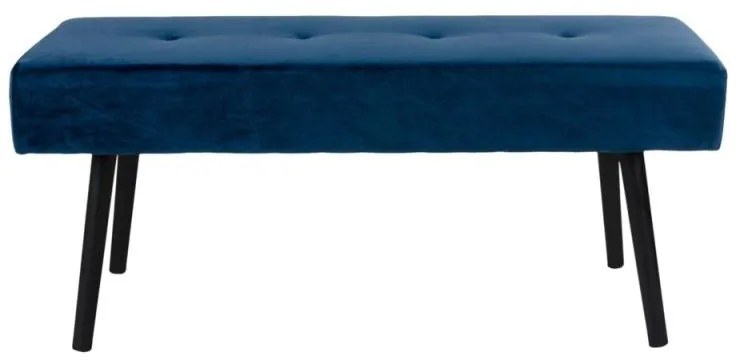 Dizajnová lavica Elaina, tmavomodrý zamat