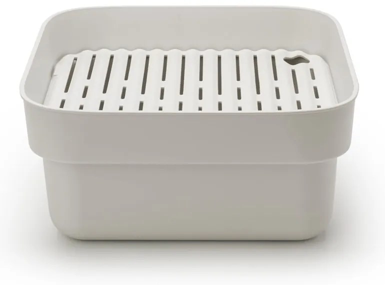 Svetlosivá plastová misa na riad s odkvapkávačom SinkSide – Brabantia