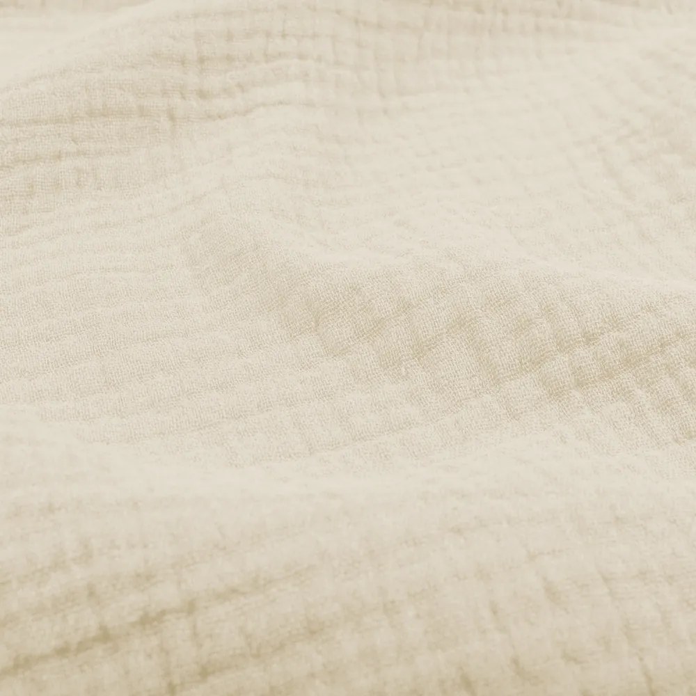 Biante Mušelínová obliečka na vankúš MSN-080 Krémová 50 x 70 cm