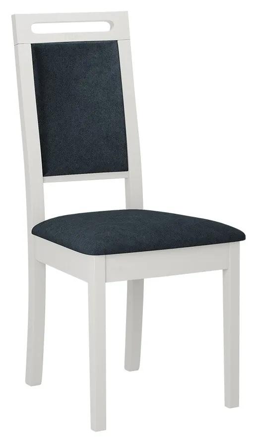 Čalúnená jedálenská stolička Heven XV, Morenie: biela, Poťahové látky: Hygge D91