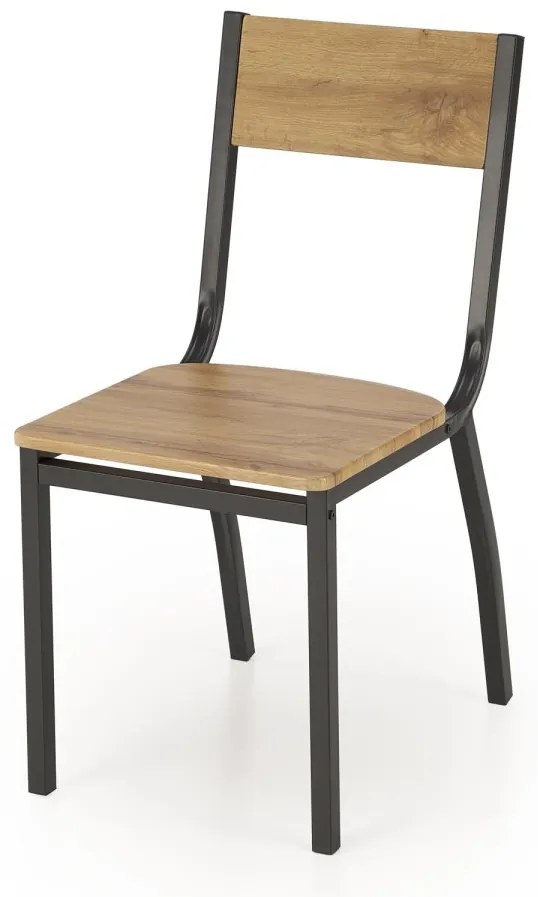Jedálenský set Milton dub prírodný/čierny
