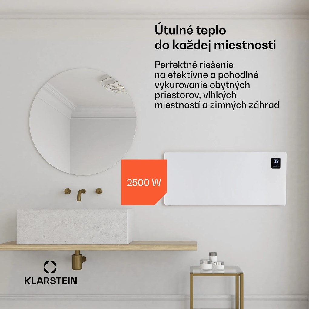 Klarstein Bansin Smart 2500, konvektor, 2500 W, ovládanie cez aplikáciu
