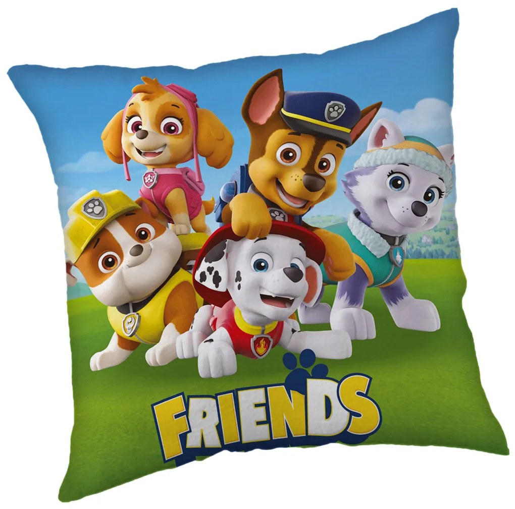 Jerry Fabrics Dekoračný vankúšik 40x40 cm - Labková patrola "Friends"