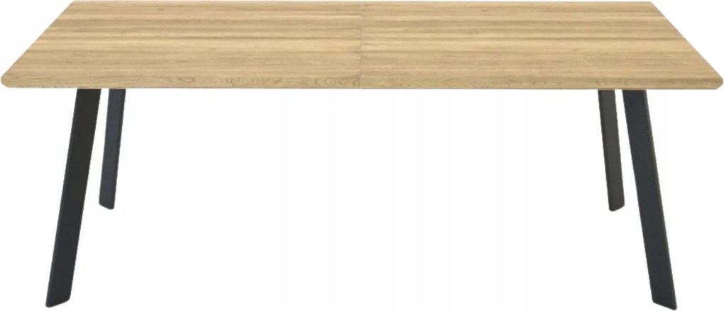 Rozkladací obdĺžnikový stôl do obývacej izby, moderný, veľký dub Romano