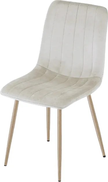 Béžová zamatová stolička LAVA CAMEL BEIGE