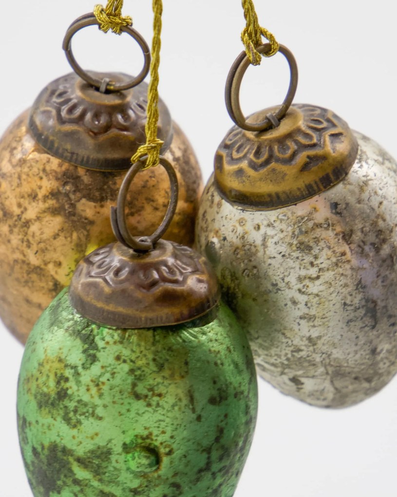 House Doctor Sklenené veľkonočné vajíčka Easter – set 12 ks