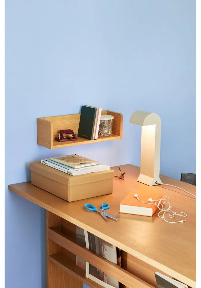 Svetlosivá LED stmievateľná stolová lampa (výška 34 cm) Soothe – Hübsch