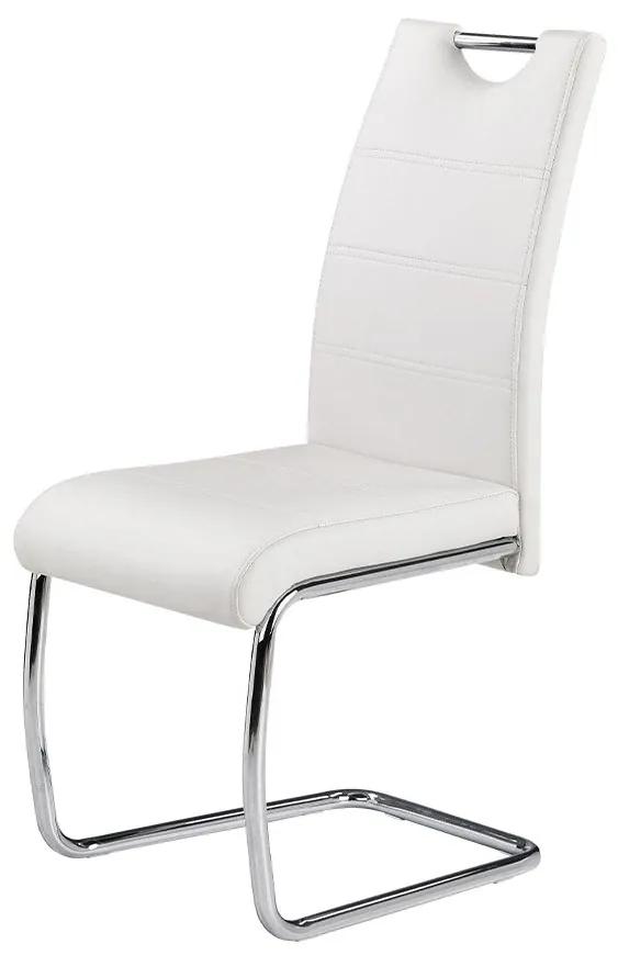 Set štyroch stoličiek K211, Farba:: eko-koža biela