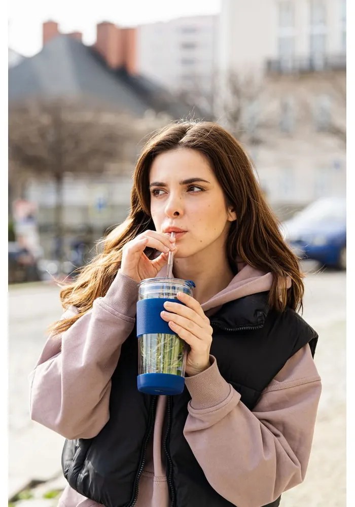 Modrý termo hrnček 600 ml Fuori – Vialli Design