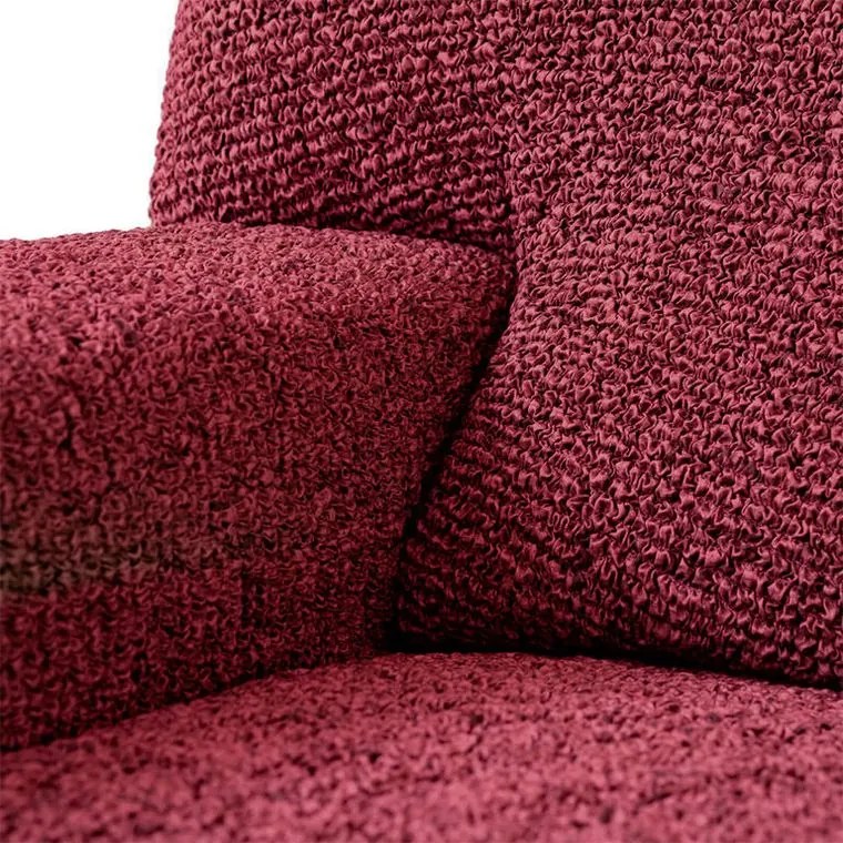Bielastické poťahy VITTORIA bordó dvojkreslo (š. 120 - 160 cm)