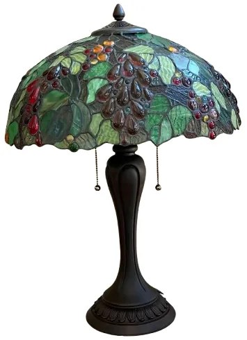 Tiffany svietidlo s retiazkami Ø42*60 WINE OVAL