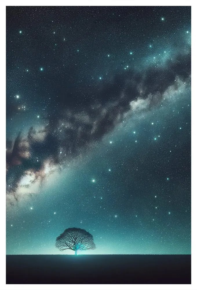 Obraz strom života a galaxia