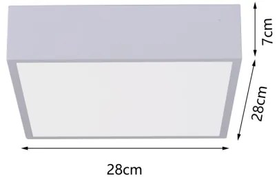 Immax NEO 07238L - LED Stmievateľné stropné svietidlo CANTO 22W/230V biela Tuya +DO