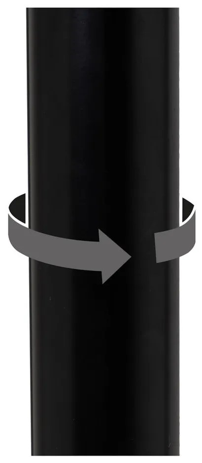 Čierne barové stoličky s nastaviteľnou výškou z imitácie kože v súprave 2 ks (výška sedadla 72 cm) – Casa Selección