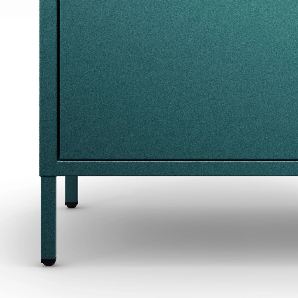 Skrinka do obývačky s policami VITO, 800 x 1015 x 400 mm, Modern: morská farba