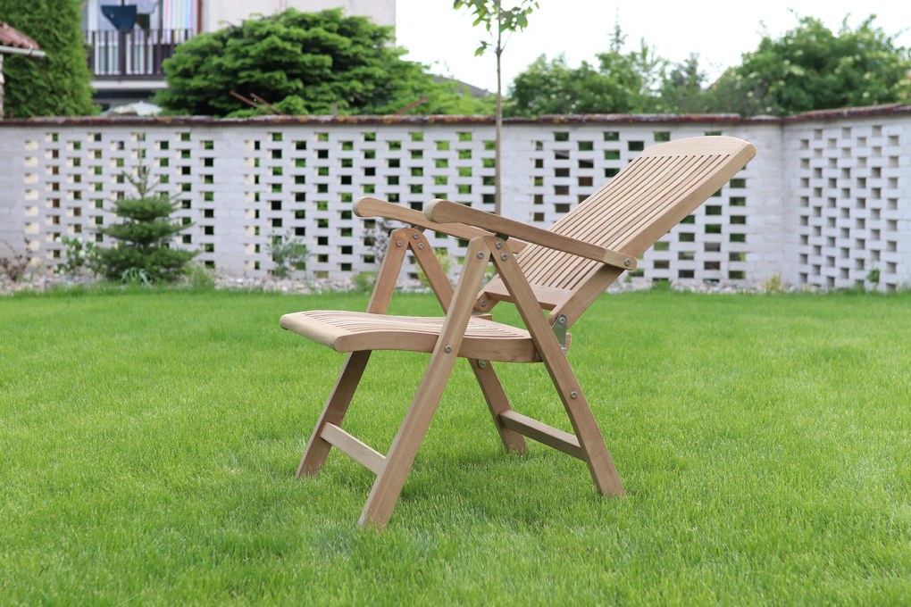 InternetovaZahrada Záhradné polohovacie kreslo America - teak