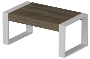 Konferenčný stolík RETRO 40x90 cm biela/hnedá