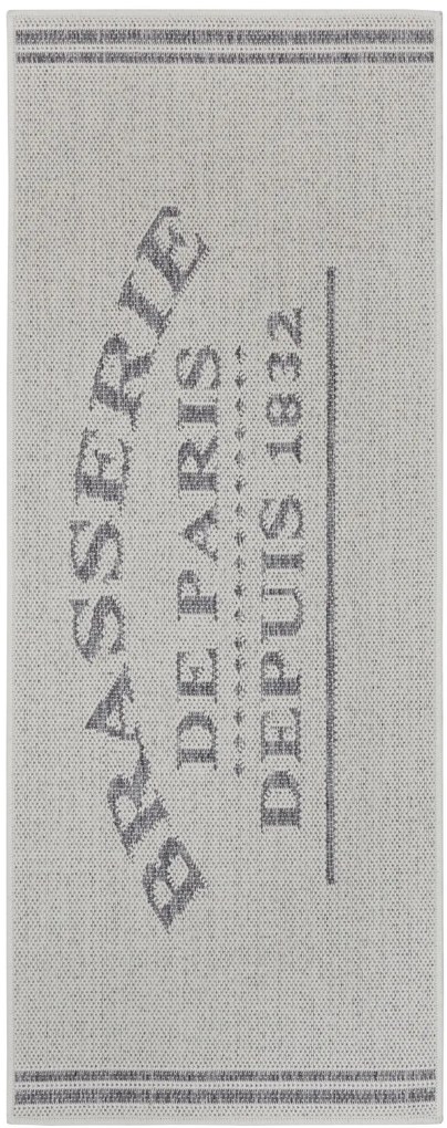 Hanse Home, Behúň Cucina Brasserie de Paris 105625 Cream Grey, 62x150, biela, kuchyňa