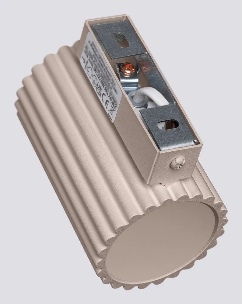 Taupe kovové nástenné svietidlo ø 6,5 cm Gleam – Sollux