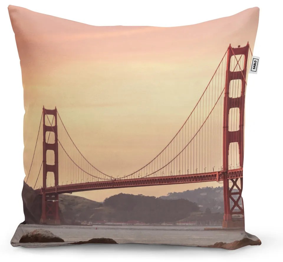 Sablio Vankúš Golden Gate 2 - 40x40 cm