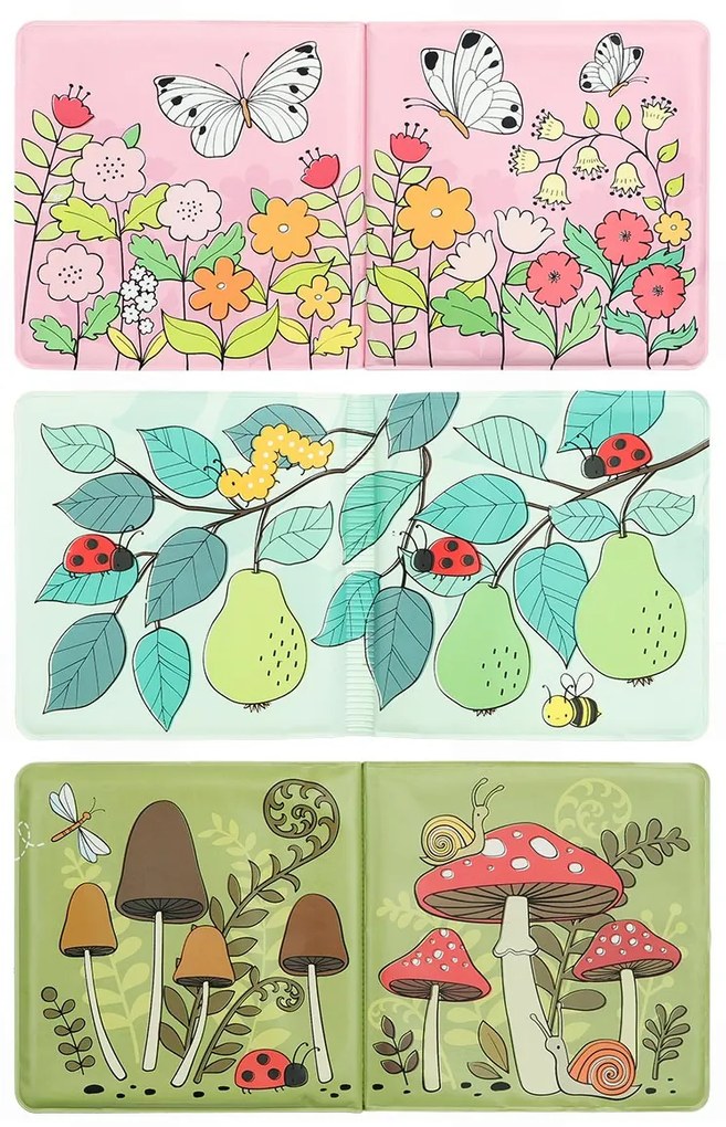 A Little Lovely Company - kúzelná knižka do vody - zvieratká zo záhrady