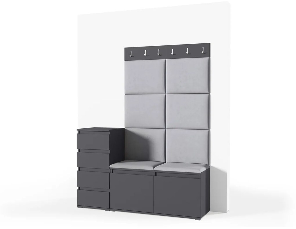 Predsieňová stena AMI 34 Sivá I Biela