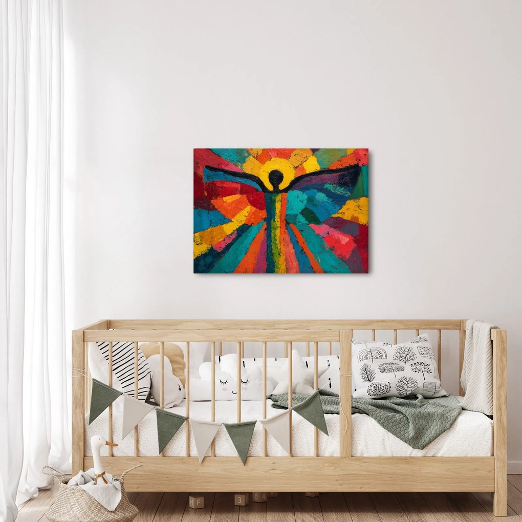 Obraz - Maľovaný anjel (70x50 cm)