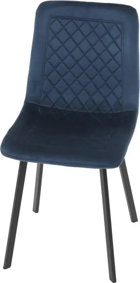 Jedálenská stolička zamatová, modrá DCL-973 BLUE4