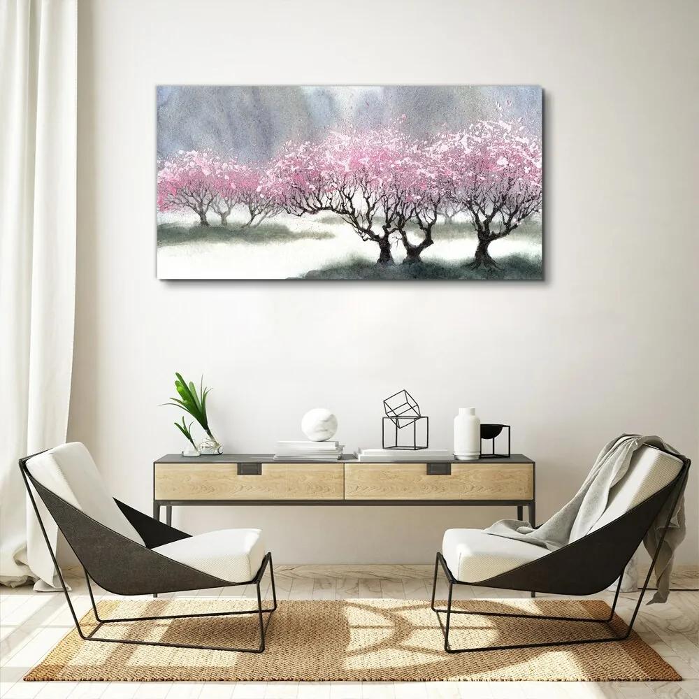 Obraz Canvas strom maľba