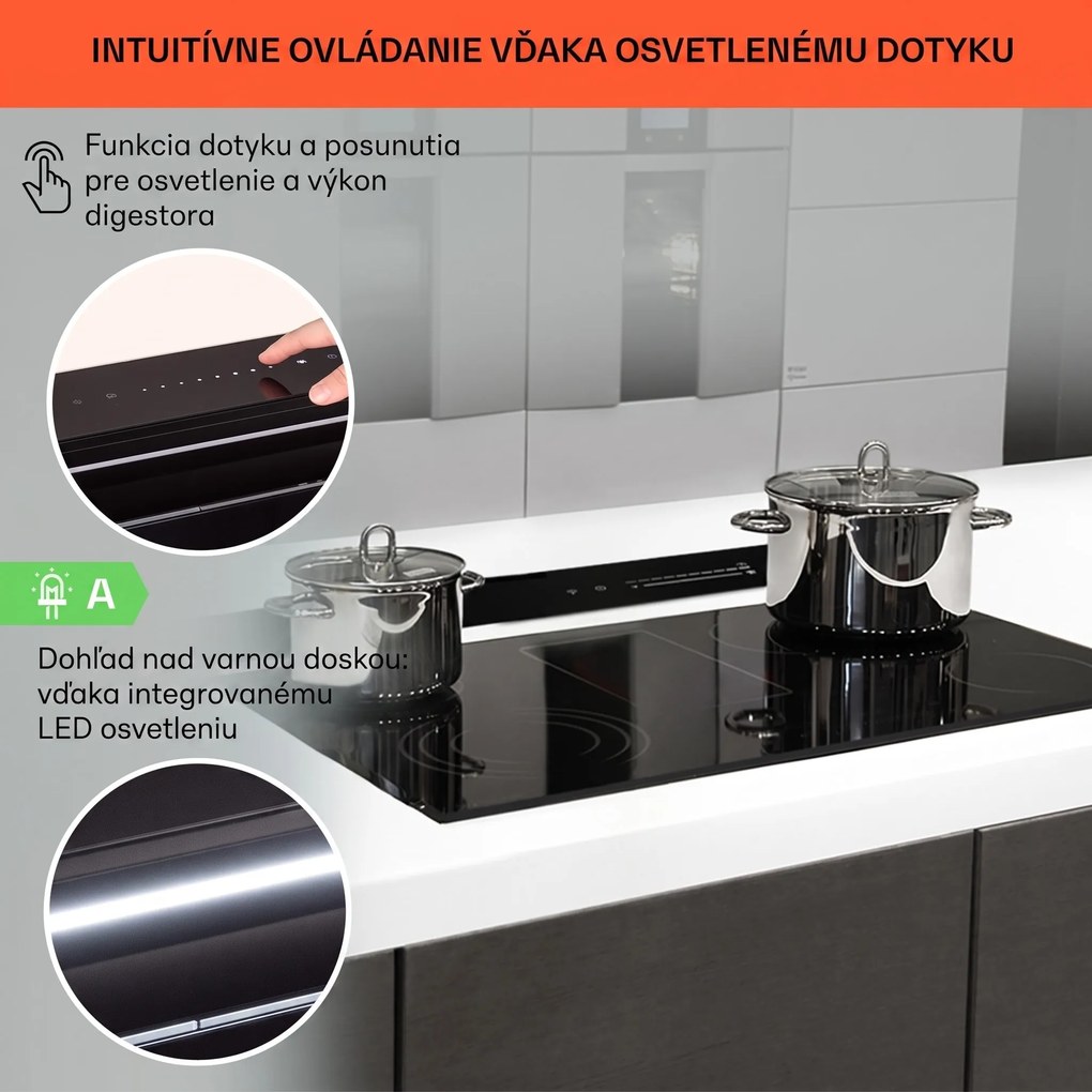 Klarstein Royal Flush Eco, digestor, 90 cm, 604 m³/h, A+