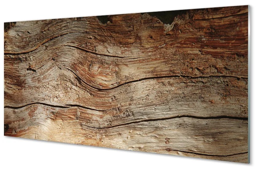 Sklenený obklad do kuchyne dreva board 120x60 cm