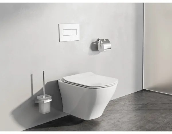 Ravak X01457 - Splachovacie tlačidlo UNI 24,7x16,5 cm biela