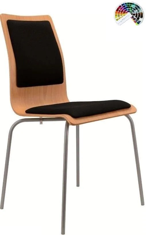 Konferenčná rokovacia stolička LILLY čalúnenie FILL, SUEDINE