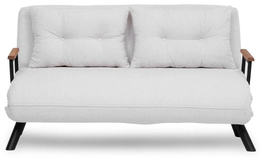 Pohovka futon Sandy (biela). Akcia -19%. Vlastná spoľahlivá doprava až k Vám domov. 1101768