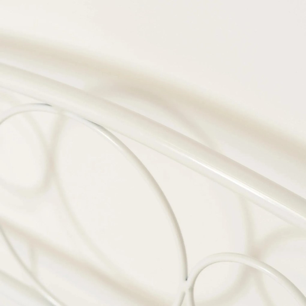 Kovová posteľ 120 cm Granjeros (biela) (s roštom). Akcia -20%. Vlastná spoľahlivá doprava až k Vám domov. 1119128