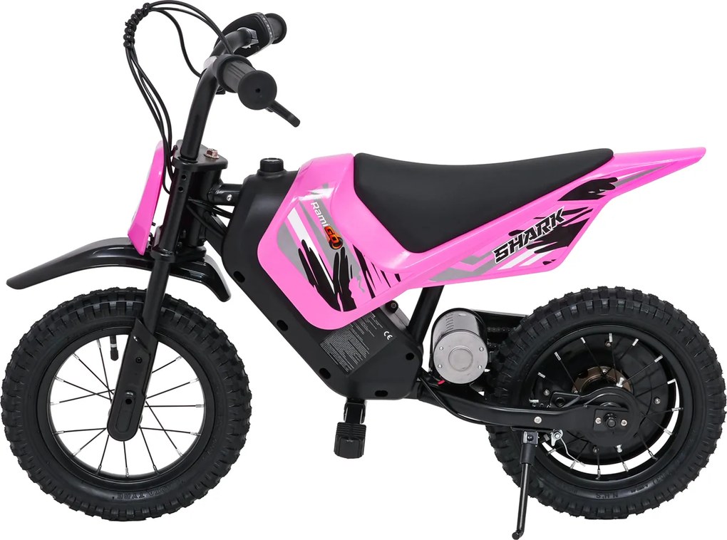 Ramiz Detský elektrický motocykel SHARK ružový