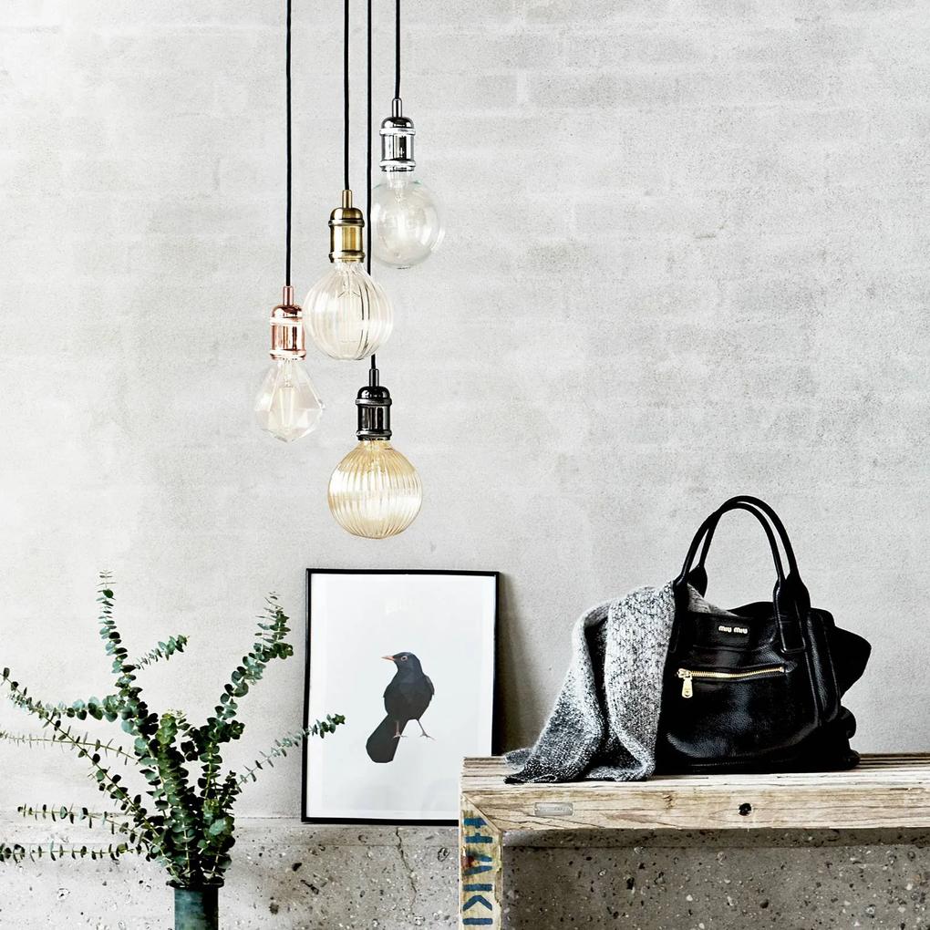 Avra – minimalistická závesná lampa, chróm